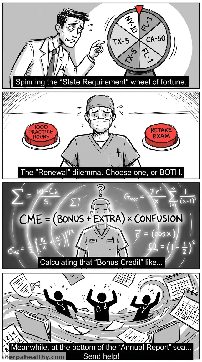 CME Requirements for MDs, PAs, and NPs