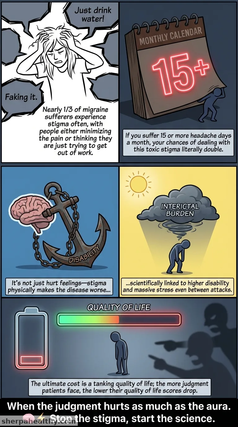 Migraine-Related Stigma Common, Impacts Disability, Interictal Burden, and QoL