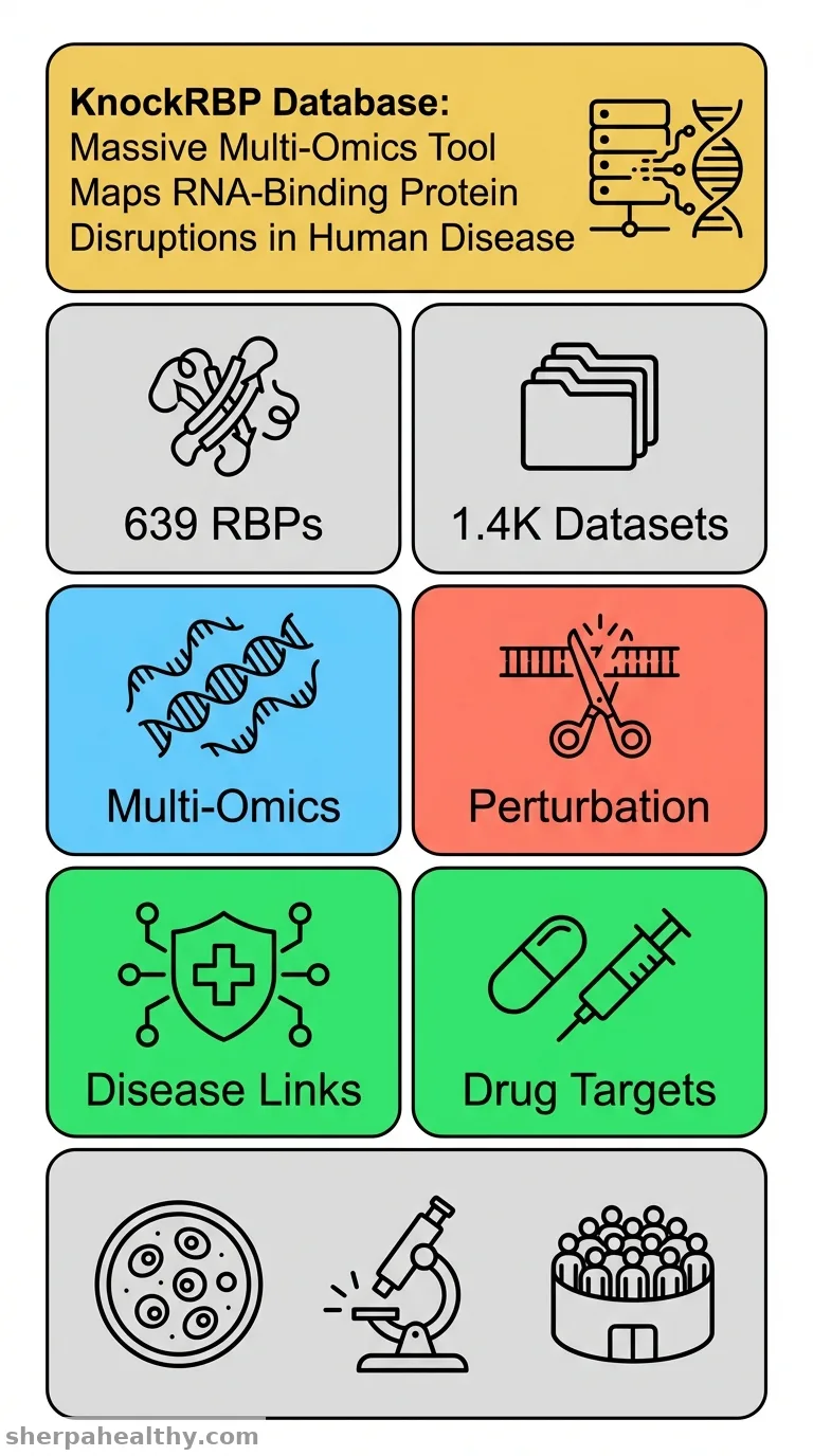 KnockRBP: an integrated multi-omics database of functional perturbation profiles for RNA-binding proteins.