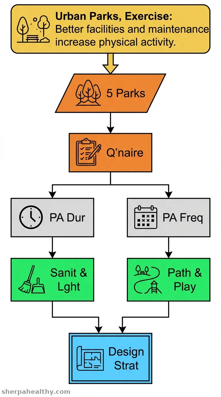Research on the impact of the urban park built environment on physical activity.
