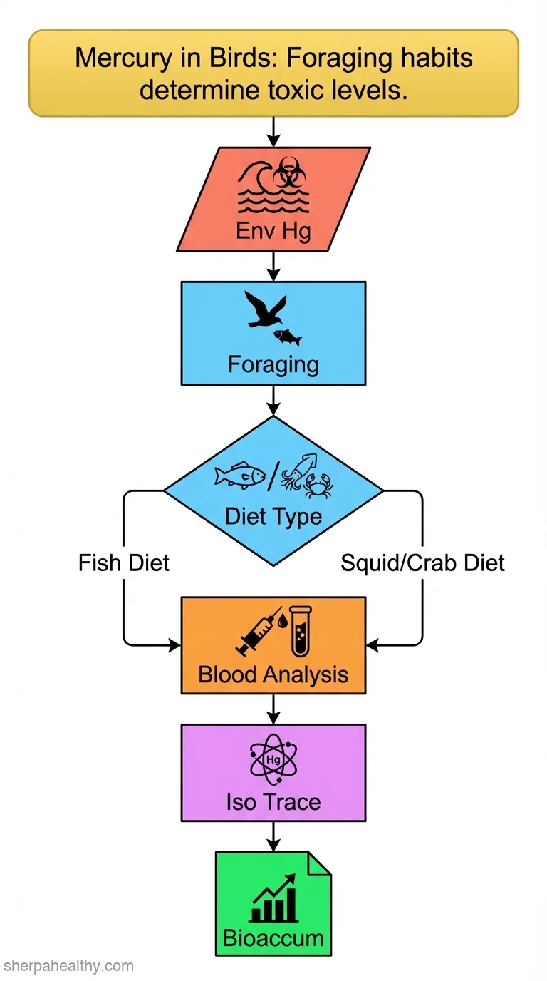 The role of seabird foraging strategies on the uptake of mercury: A case study using gulls and shearwaters from the Portuguese coast.