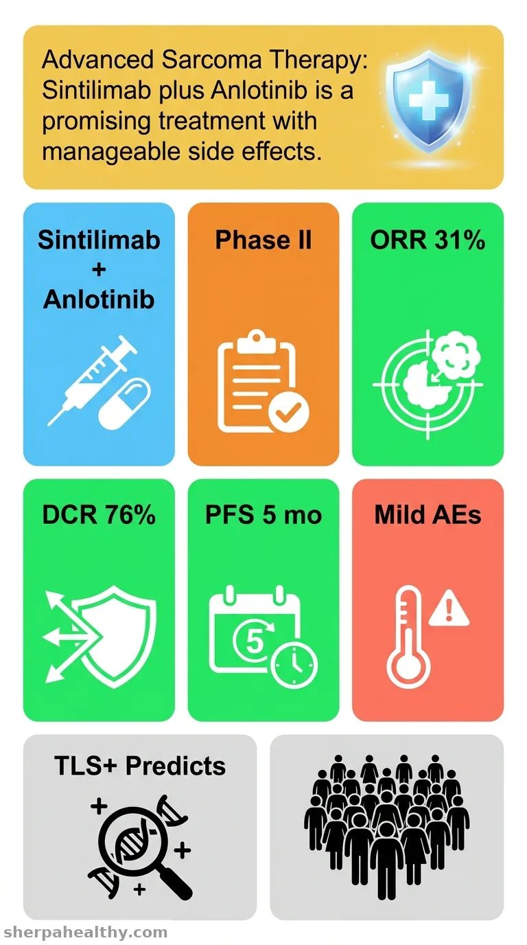 Sintilimab plus Anlotinib in Patients with Pretreated Locally Advanced or Metastatic Sarcoma: A Prospective, Single-Arm, Phase II Clinical Trial.