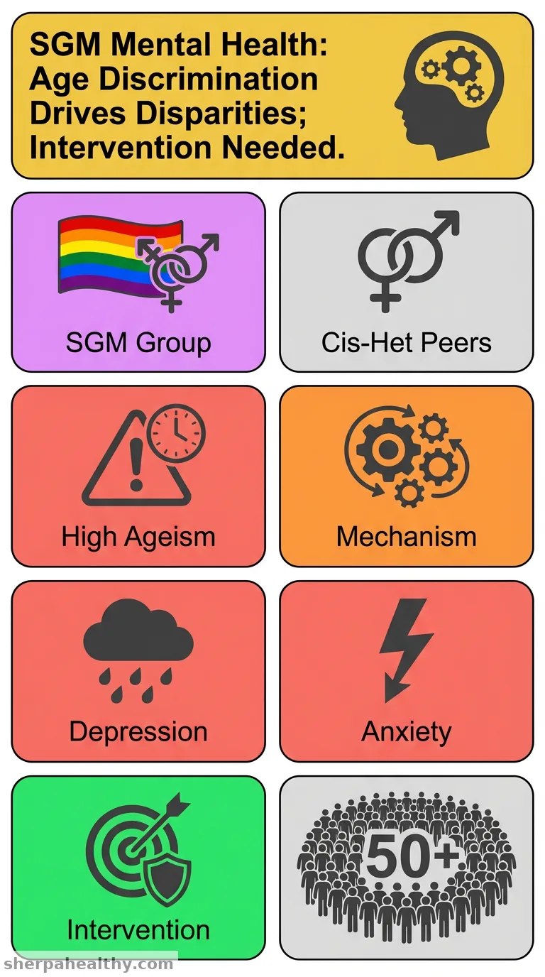 Disparities in depression and anxiety related to sexual orientation and gender identity among older adults: The role of age discrimination.