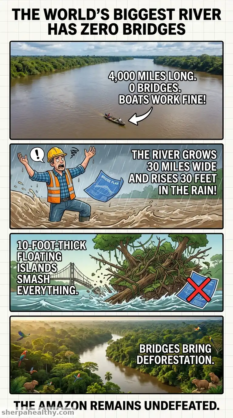 Why Has No One Ever Built A Bridge Over the Amazon River?