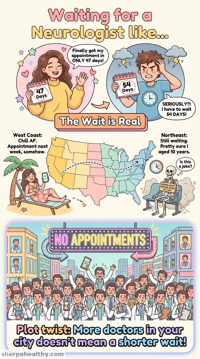 Sex, location – but not doctor density – impact time to new neurology visit