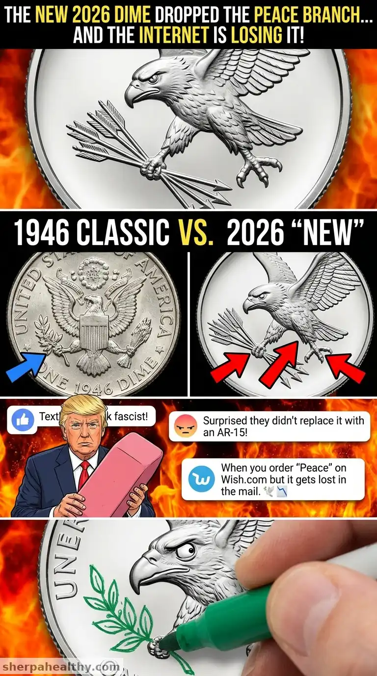The New Dime Design Removes Olive Branches From Eagle