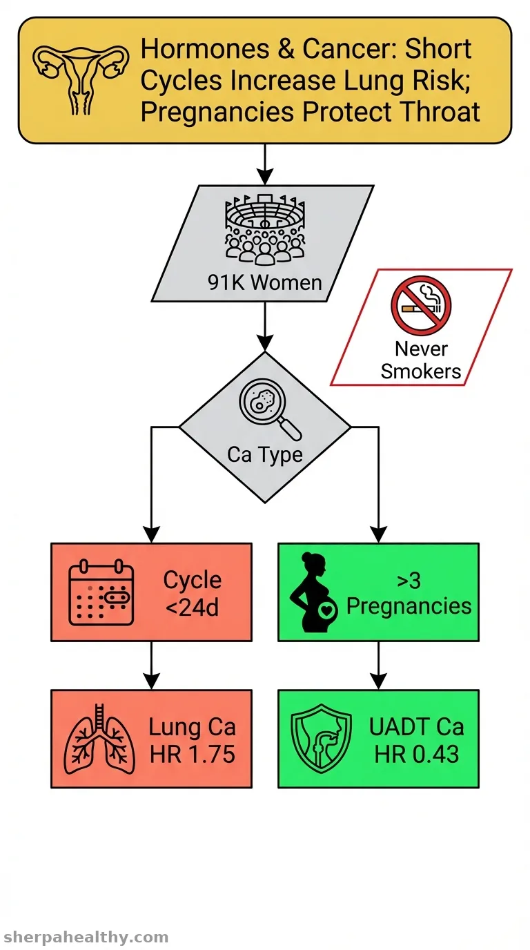 Association Between Hormonal Factors and Risk of Lung and Upper Aerodigestive Tract Cancer in French Women: The E3N Prospective Cohort Study.