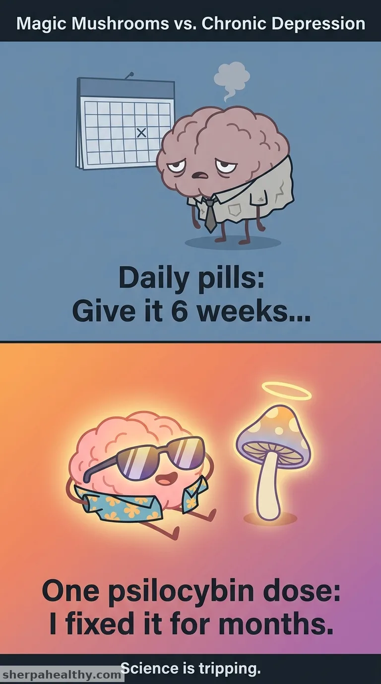 A single dose of psilocybin provides months of relief from chronic suicidal thoughts in new study