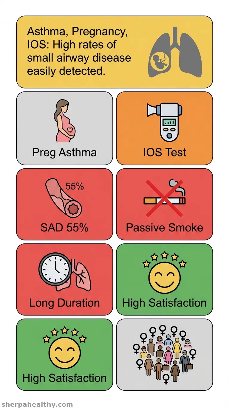 Small airway disease (SAD) in asthma in pregnancy evaluated by impulse oscillometry: A cross-sectional study.