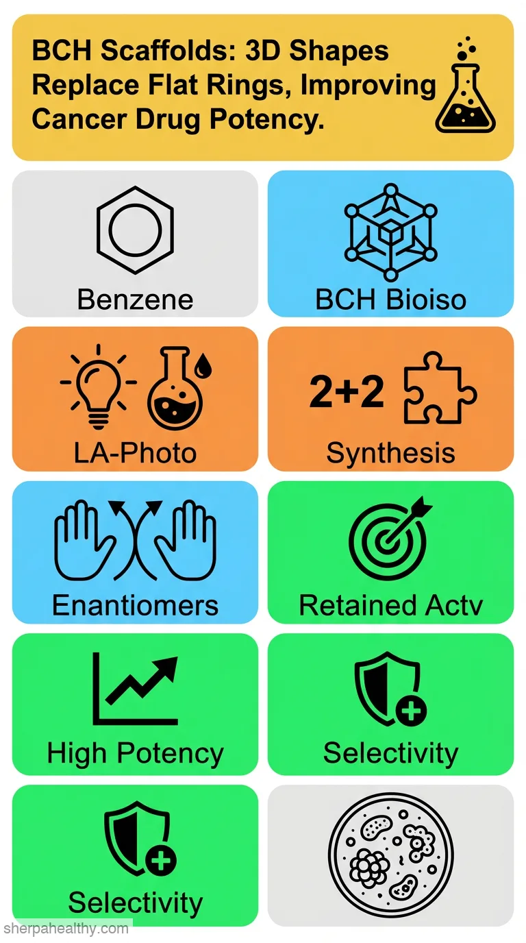 Enantioselective photocatalytic synthesis of bicyclo[2.1.1]hexanes as ortho-disubstituted benzene bioisosteres with improved biological activity.