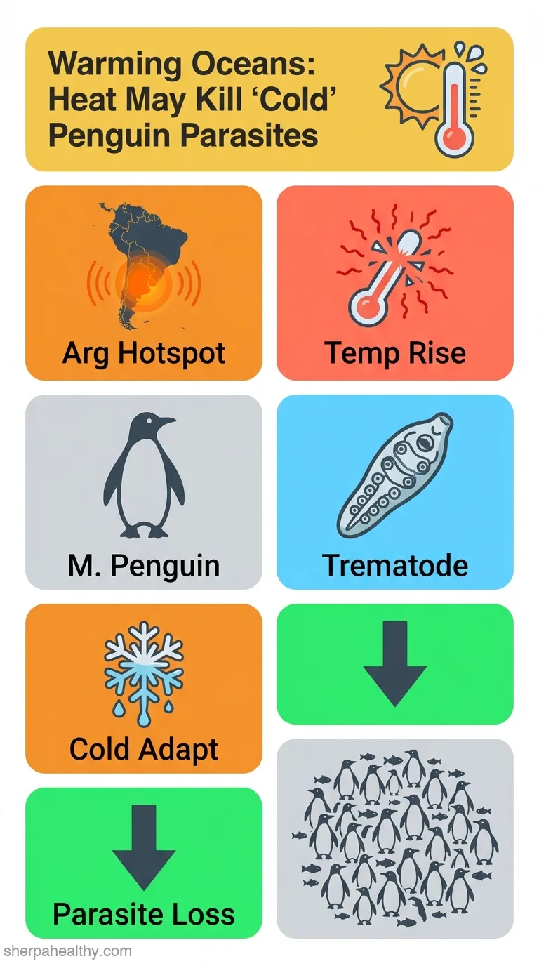 Local extinction of a parasite of Magellanic penguins? The effect of a warming hotspot on a 'cold' trematode.