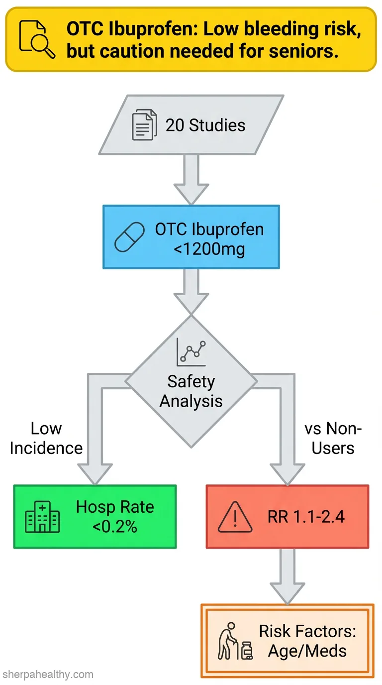 Over-the-counter ibuprofen and risk of gastrointestinal bleeding complications: a systematic literature review.