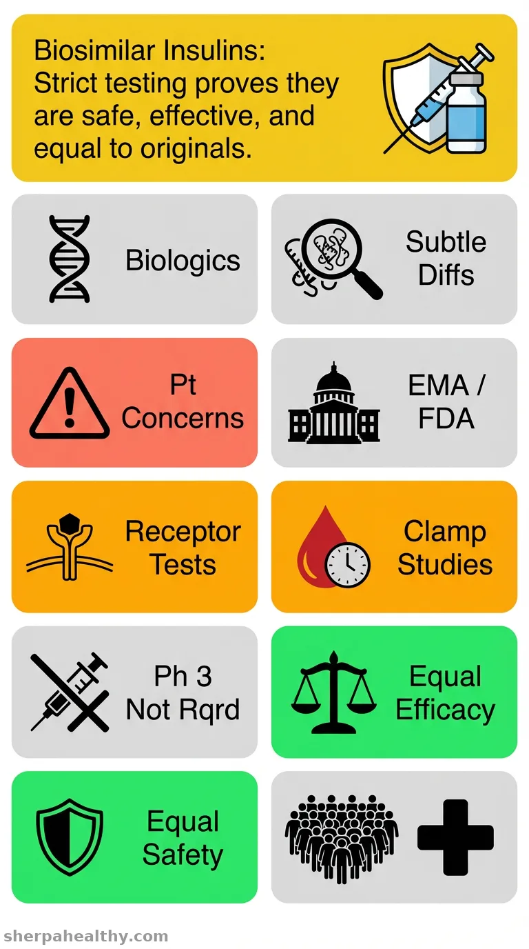 Biosimilar insulins: Narrative review of the regulatory framework and registration studies.
