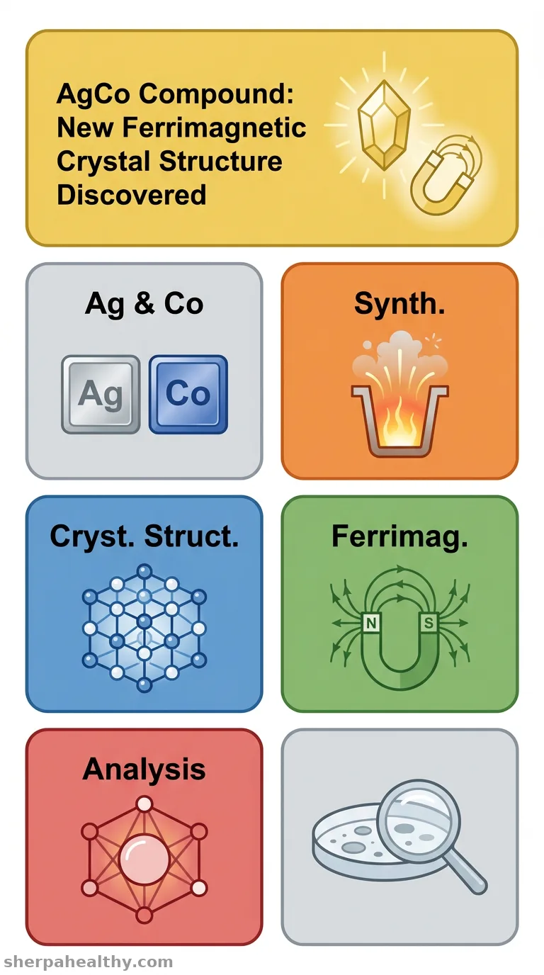 Crystal structure and ferrimagnetism of AgCo