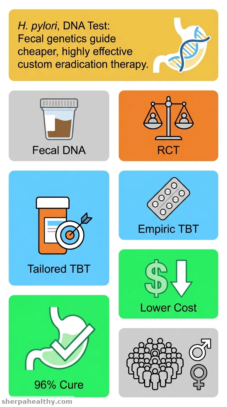 Tailored Therapy Guided by Antibiotic Genotypic Resistances and CYP2C19 Polymorphisms Detected From Fecal Specimens for the First-Line Helicobacter pylori Eradication: A Randomized Controlled Trial.