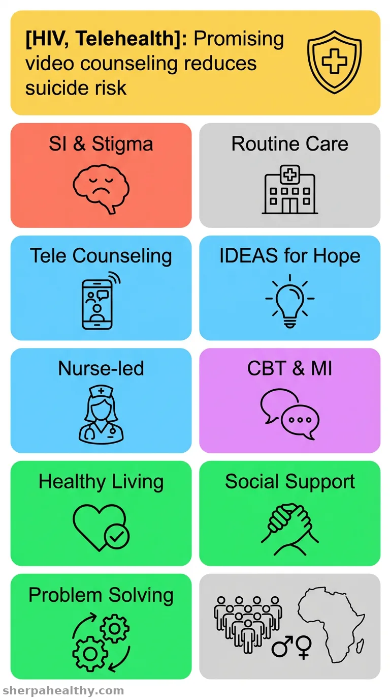 Development of a brief telehealth-delivered counseling intervention to reduce suicide risk and improve HIV care engagement in Kilimanjaro, Tanzania.