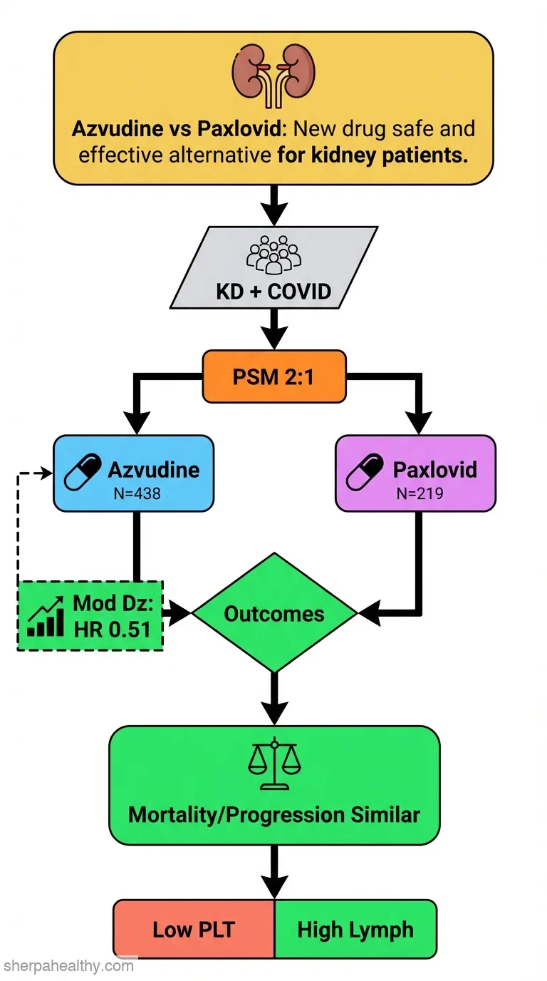 Real-world effectiveness and safety of oral Azvudine versus Paxlovid for COVID-19 in patients with kidney disease: a multicenter, retrospective, cohort study.