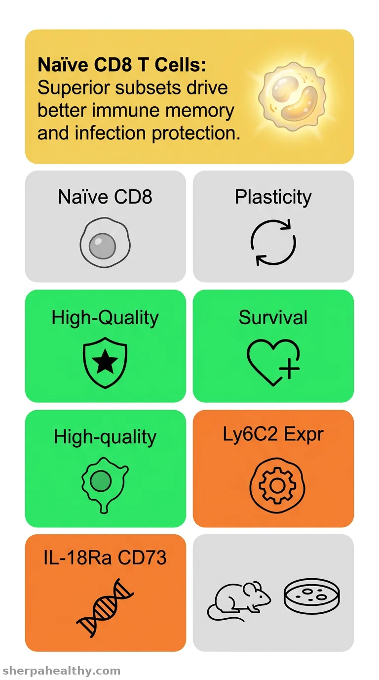 Functional heterogeneity and plasticity in naïve CD8 T cells drive superior effector and memory responses.
