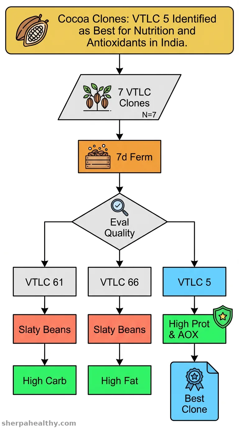 Evaluation of seven Theobroma cacao clones grown in Terai region of India for nutritional composition and bioactive compounds.