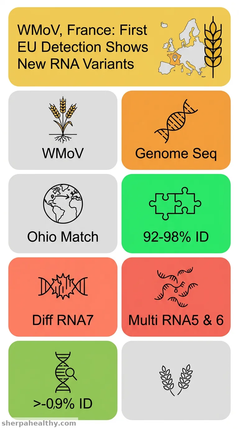 Characterization of French isolates of wheat mosaic virus and identification of multiple variants of genomic RNAs 5 and 6.