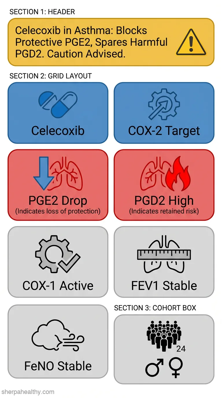 Effects of celecoxib on major prostaglandins in asthma.
