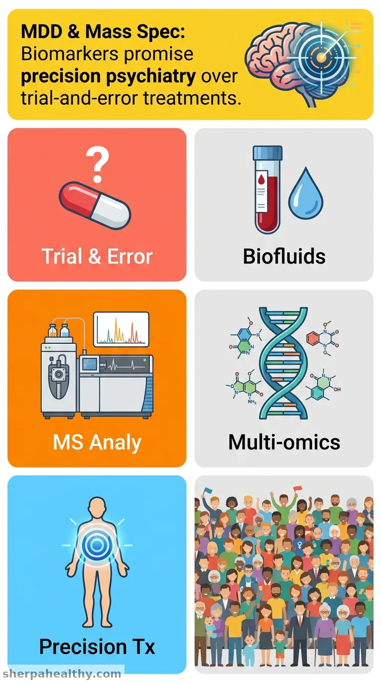 Mass spectrometry approaches for monitoring therapeutic response in major depressive disorder.