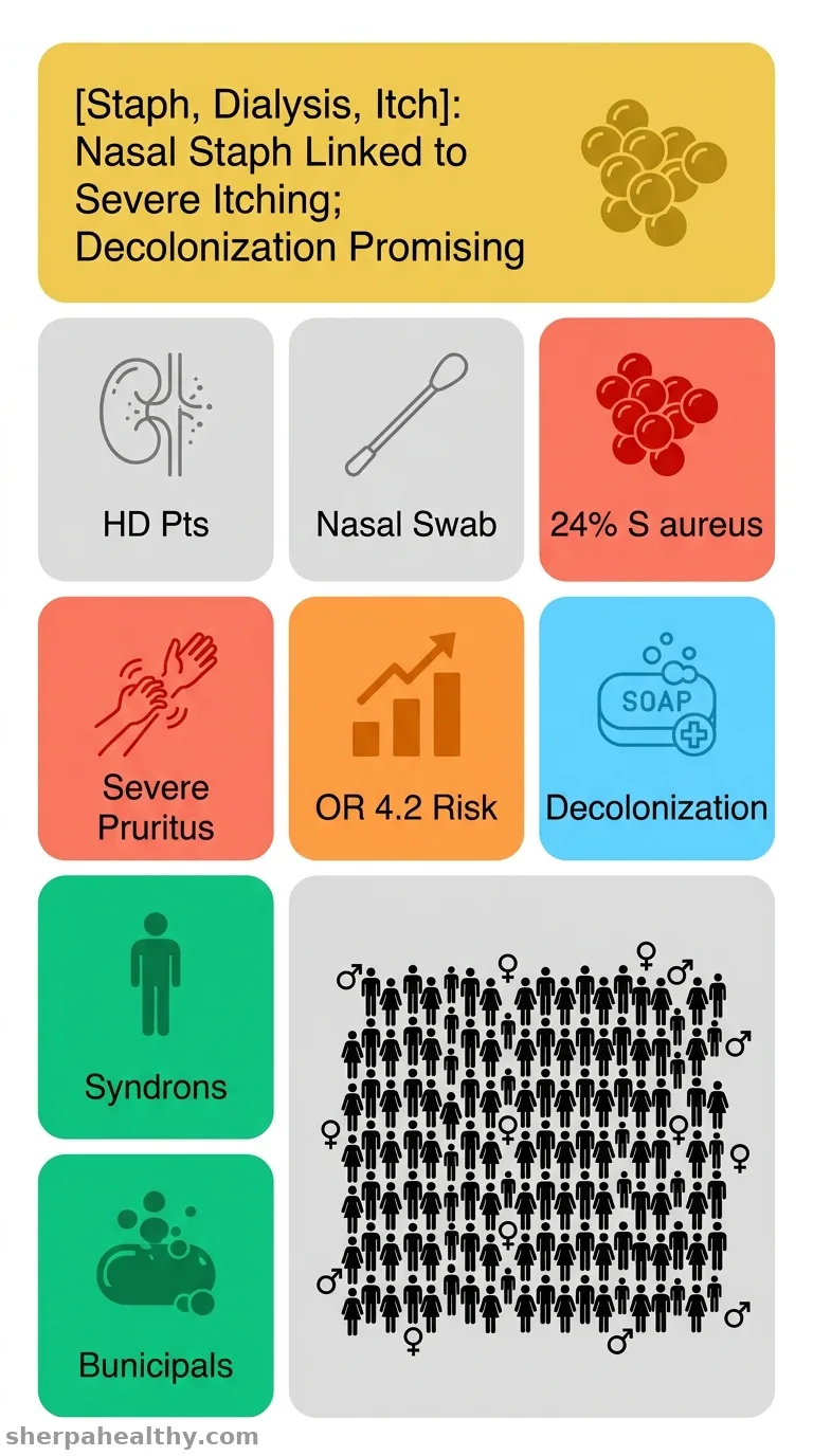 Role of Staphylococcus aureus Nasal Carriage in Uremic Pruritus and Infection in Hemodialysis Patients.