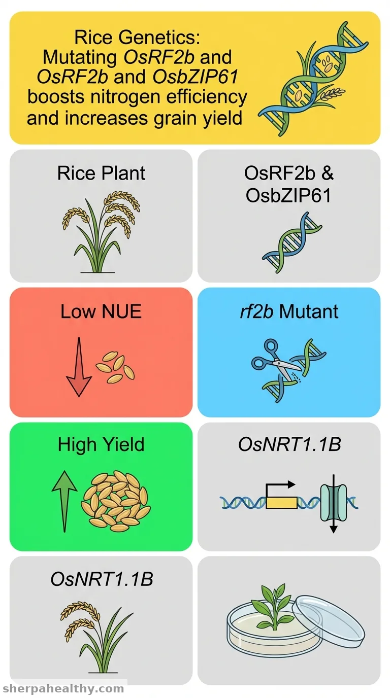 OsRF2b interacting with OsbZIP61 modulates nitrogen use efficiency and grain yield via heterodimers in rice.