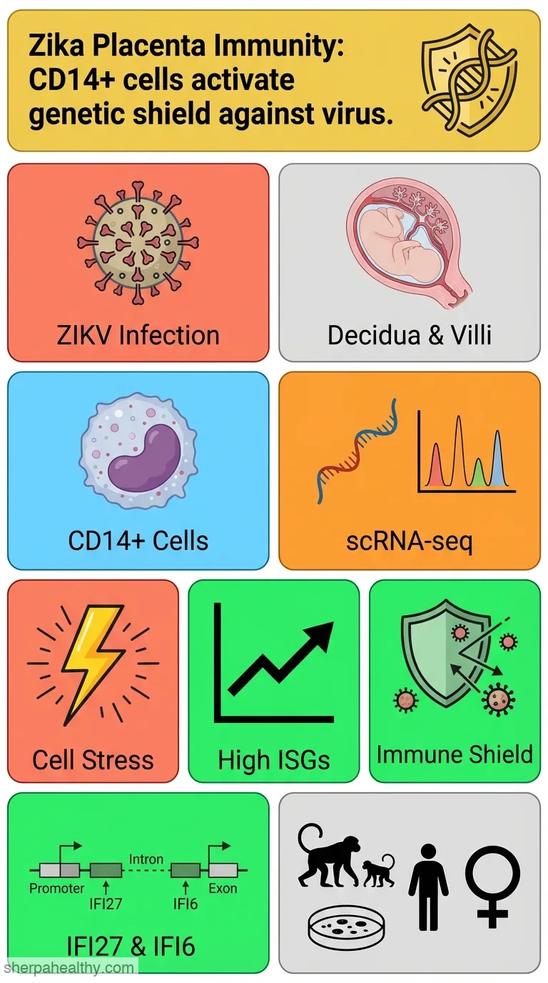 Differential Type 1 IFN Gene Expression in CD14+ Placenta Cells Elicited by Zika Virus Infection During Pregnancy.