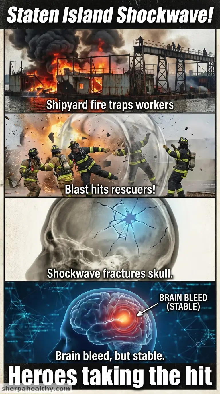 A Fire And Shipyard Explosion On Staten Island Injures At Least 16, Including 3 Seriously