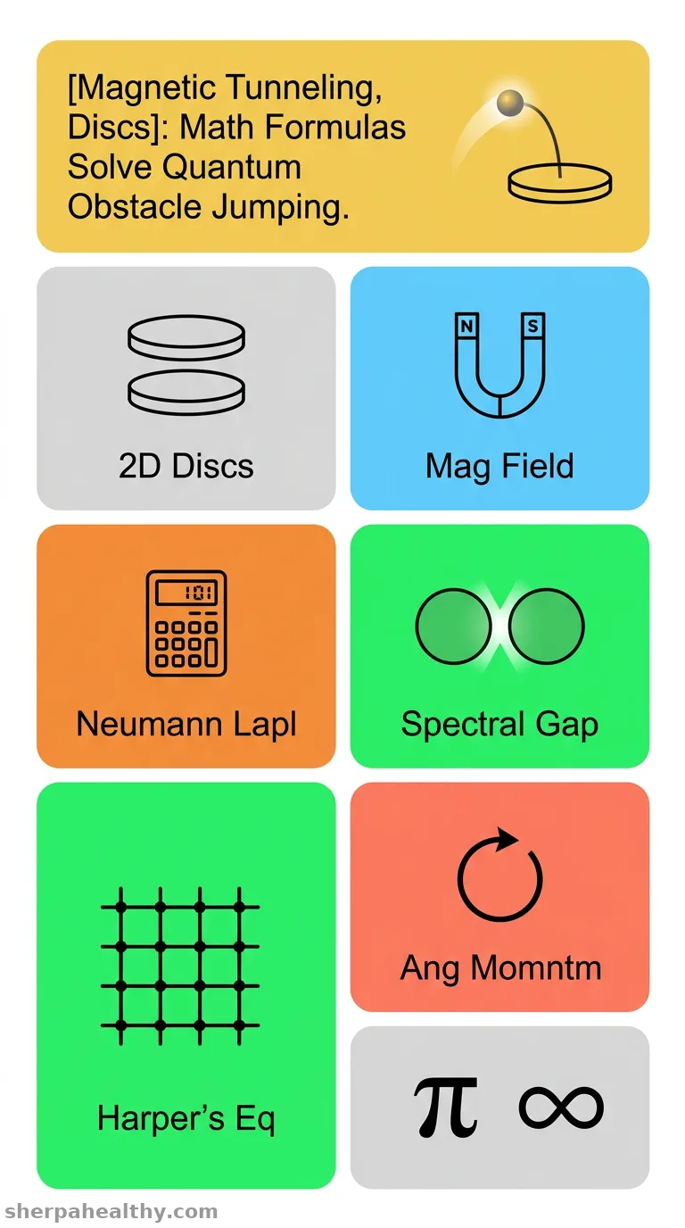 Magnetic Tunneling Between Disc-Shaped Obstacles.