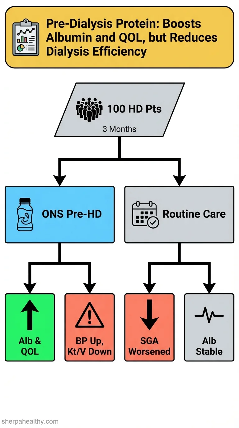 The impact of predialytic oral protein-based supplements on nutritional status and quality of life in hemodialysis patients: a randomized clinical trial.