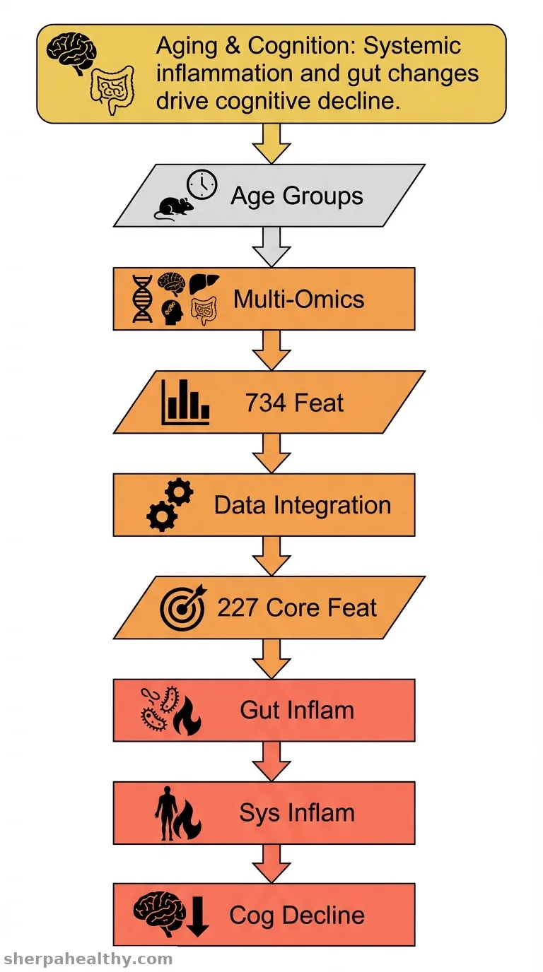 Multi-omics analysis highlights the link of aging-related cognitive decline with systemic inflammation and alterations of tissue-maintenance.