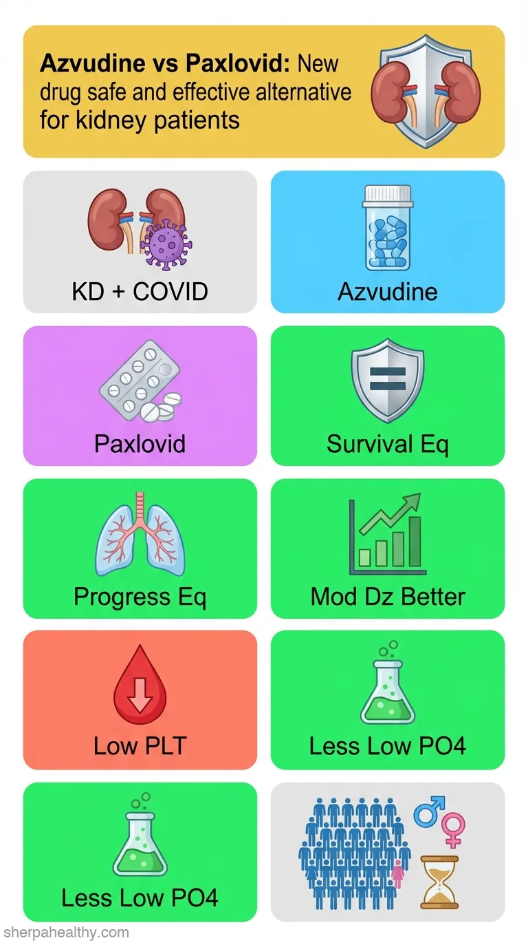 Real-world effectiveness and safety of oral Azvudine versus Paxlovid for COVID-19 in patients with kidney disease: a multicenter, retrospective, cohort study.
