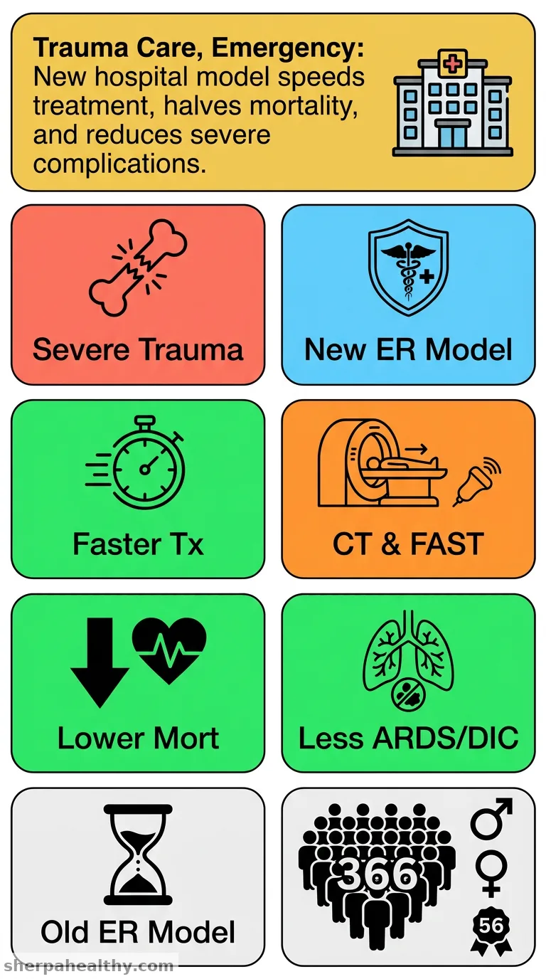 The effect of a new in-hospital trauma care model on the outcomes of severely injured trauma patients in the emergency department: a retrospective observational study in China.