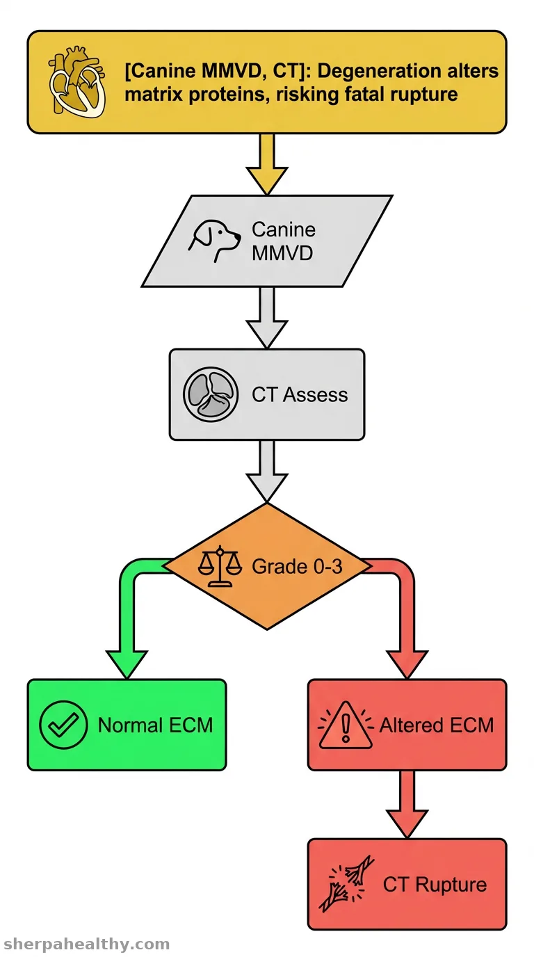 Histopathological and immunohistochemical characteristics of chordae tendineae affected by degenerative processes in canine myxomatous mitral valve disease.