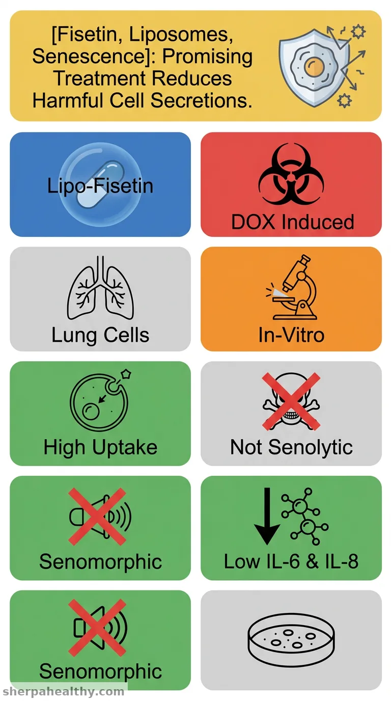 Targeting Cellular Senescence with Liposome-Encapsulated Fisetin: Evidence of Senomorphic Effect.