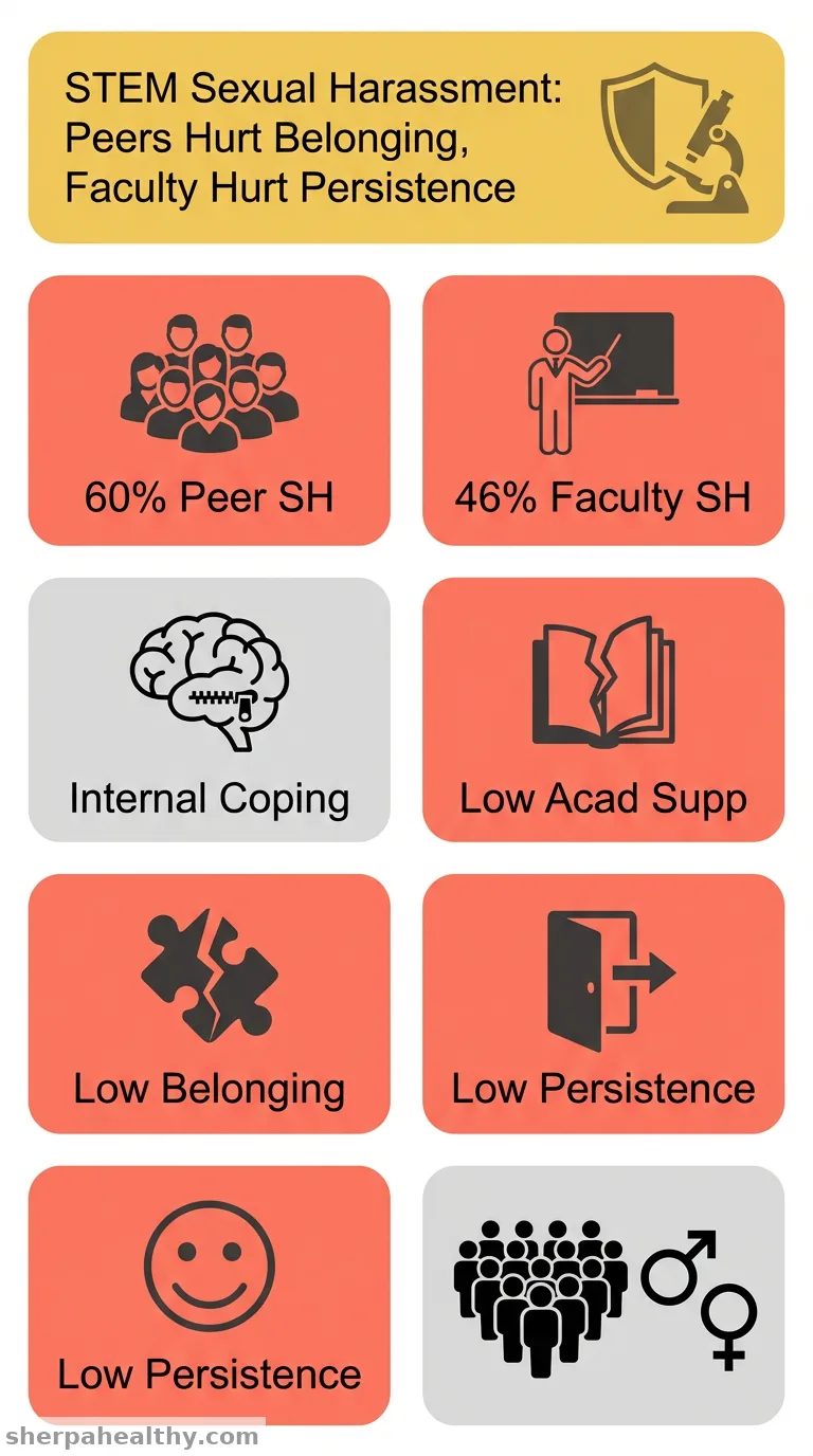 Sexual Harassment of Undergraduate Students in STEM: Exploring the Role of Student and Faculty/Staff Perpetrators on Sense of Belonging and Academic Outcomes.
