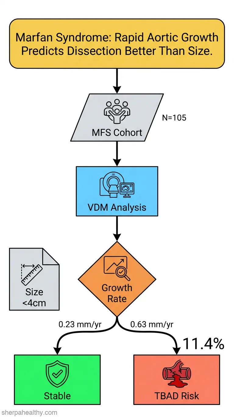 Growth Rate Assessed by Vascular Deformation Mapping predicts Type B Aortic Dissection in Marfan Syndrome.