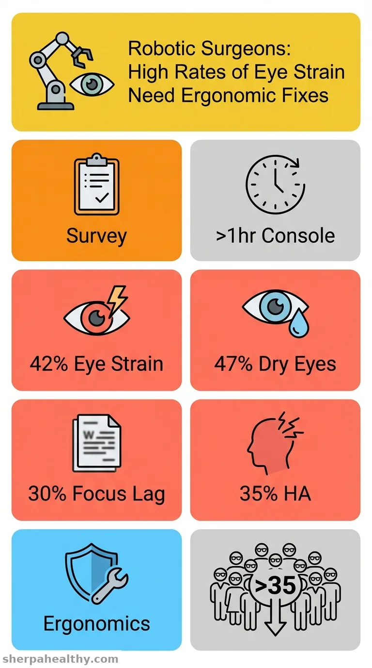 Evaluating Visual Discomfort Among Robotic Urologic Surgeons: Insights from A Survey on Eye Strain and Accommodative Lag.