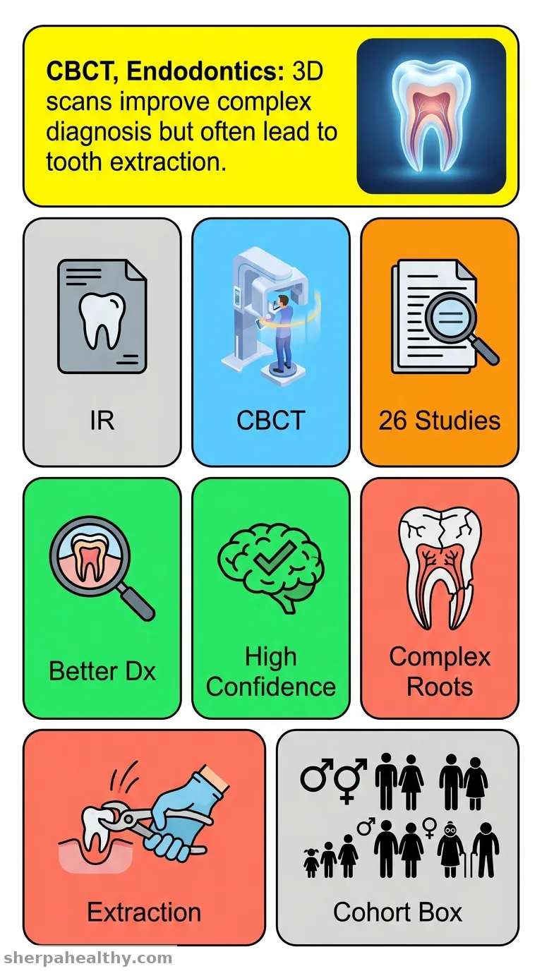 Cone Beam Computed Tomography Impact on Diagnosis, Treatment Planning and Confidence in Endodontic Decision-Making: A Systematic Review.