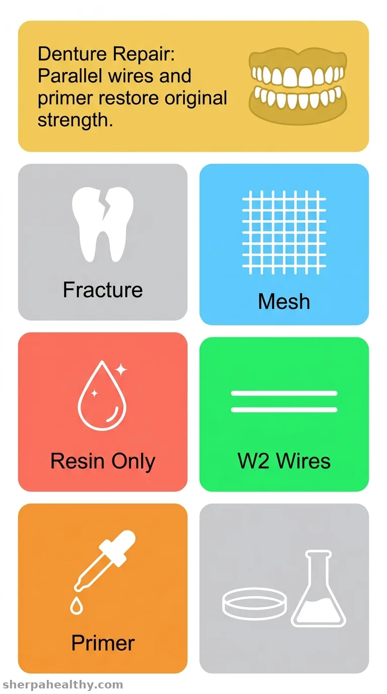 Effects of Reinforcement Materials and Mechanical Retention on the Flexural Strength and Deflection of Repaired Denture Base Resin.