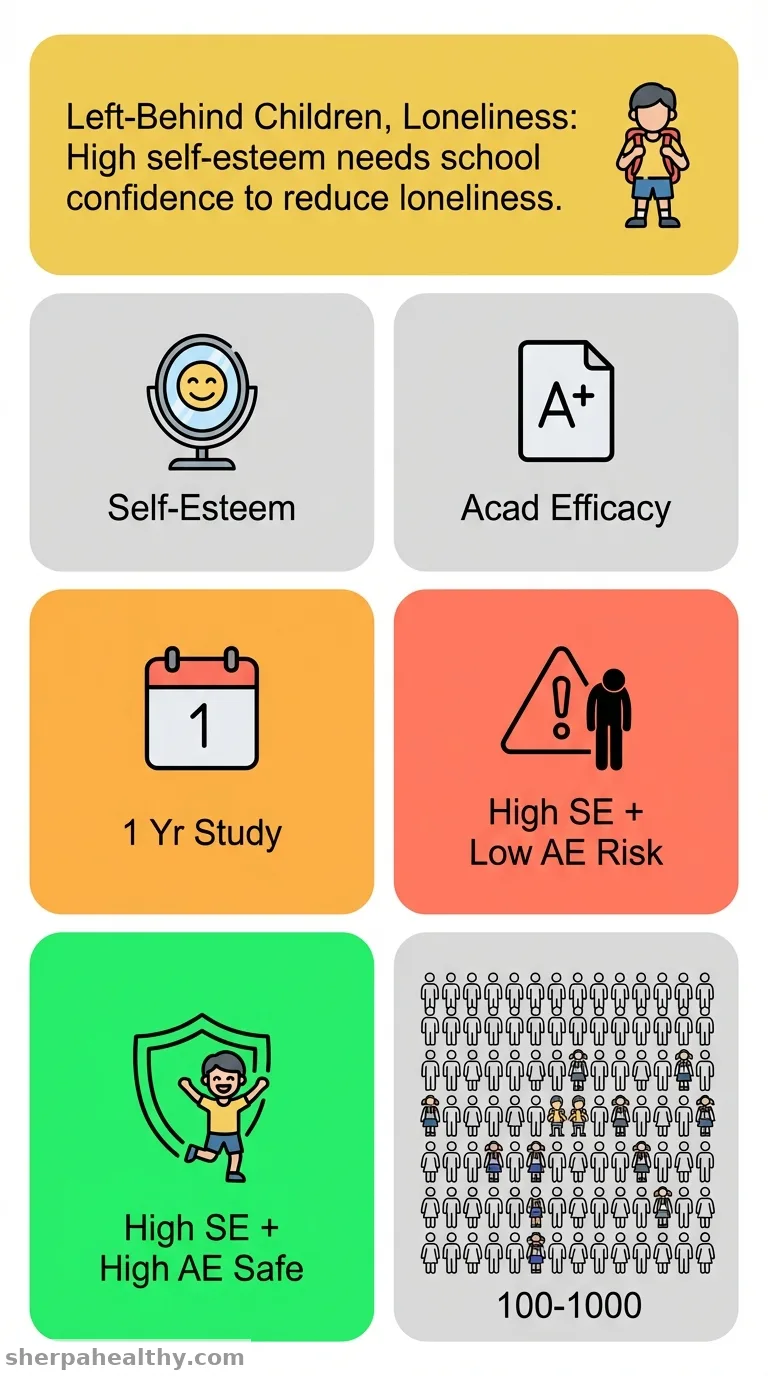A longitudinal examination of loneliness in left-behind children: the interaction between self-esteem and academic self-efficacy matters.