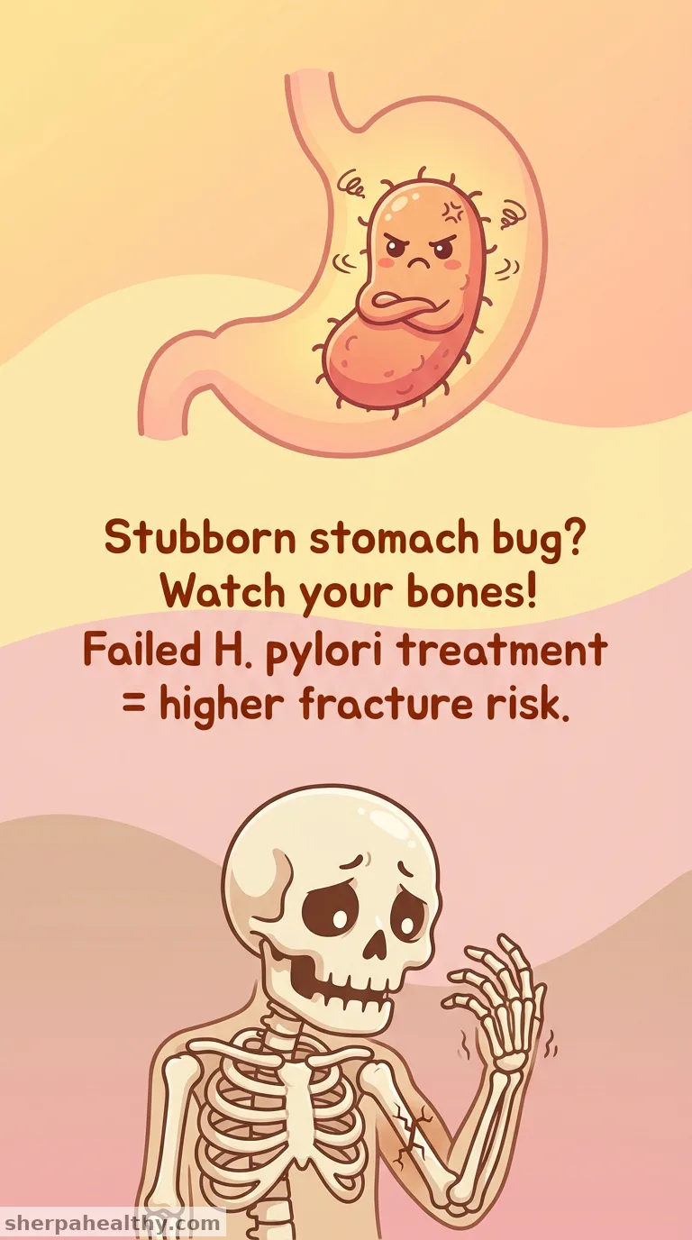 Delayed or Failed H pylori Eradication Linked to Higher Fracture Risk