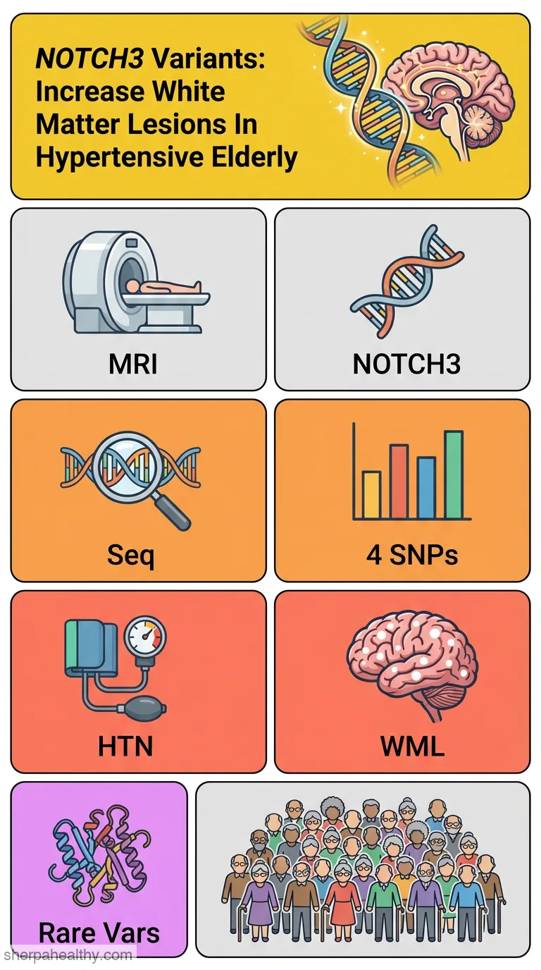 Genetic variants of the NOTCH3 gene in the elderly and magnetic resonance imaging correlates of age-related cerebral small vessel disease.