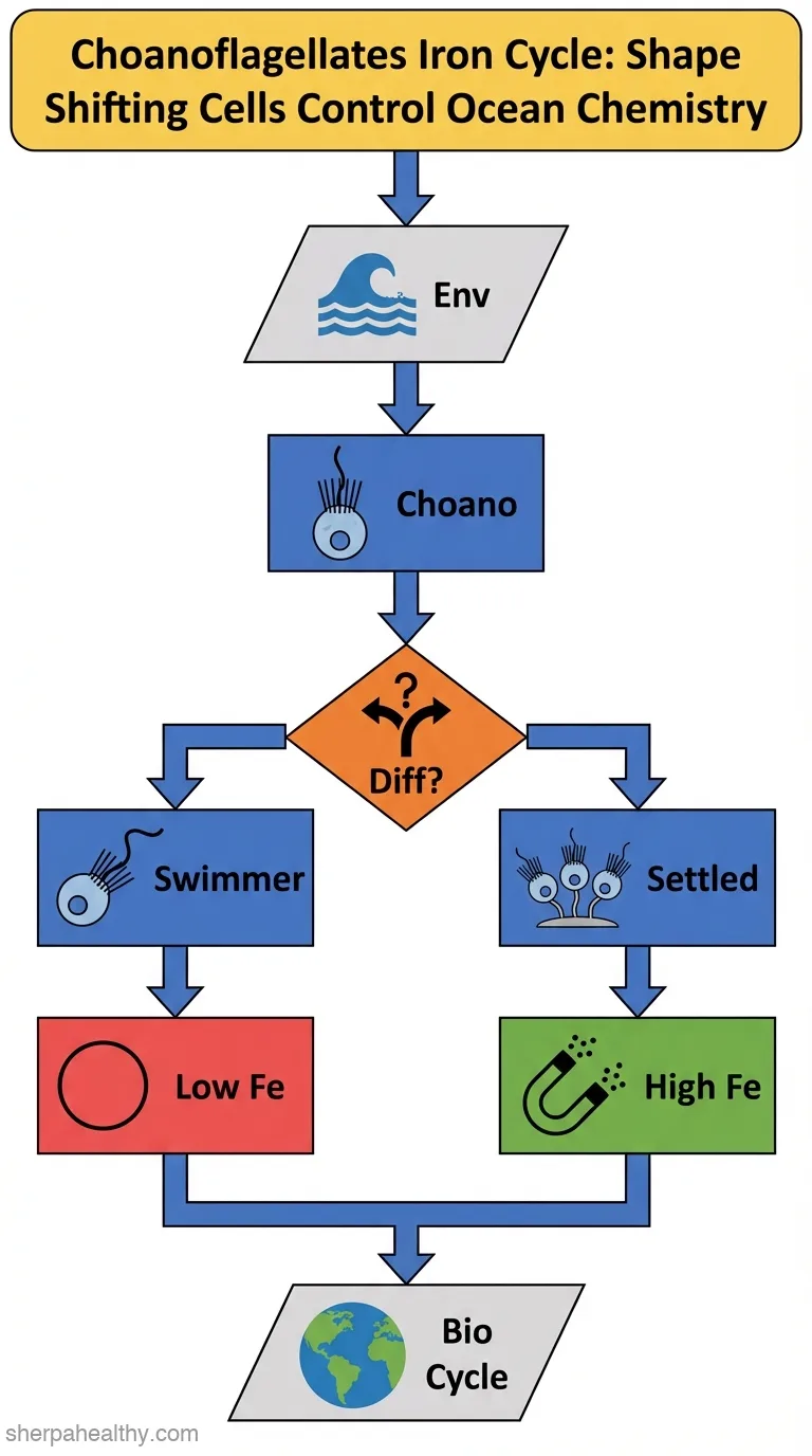 Cell differentiation controls iron assimilation in a choanoflagellate.