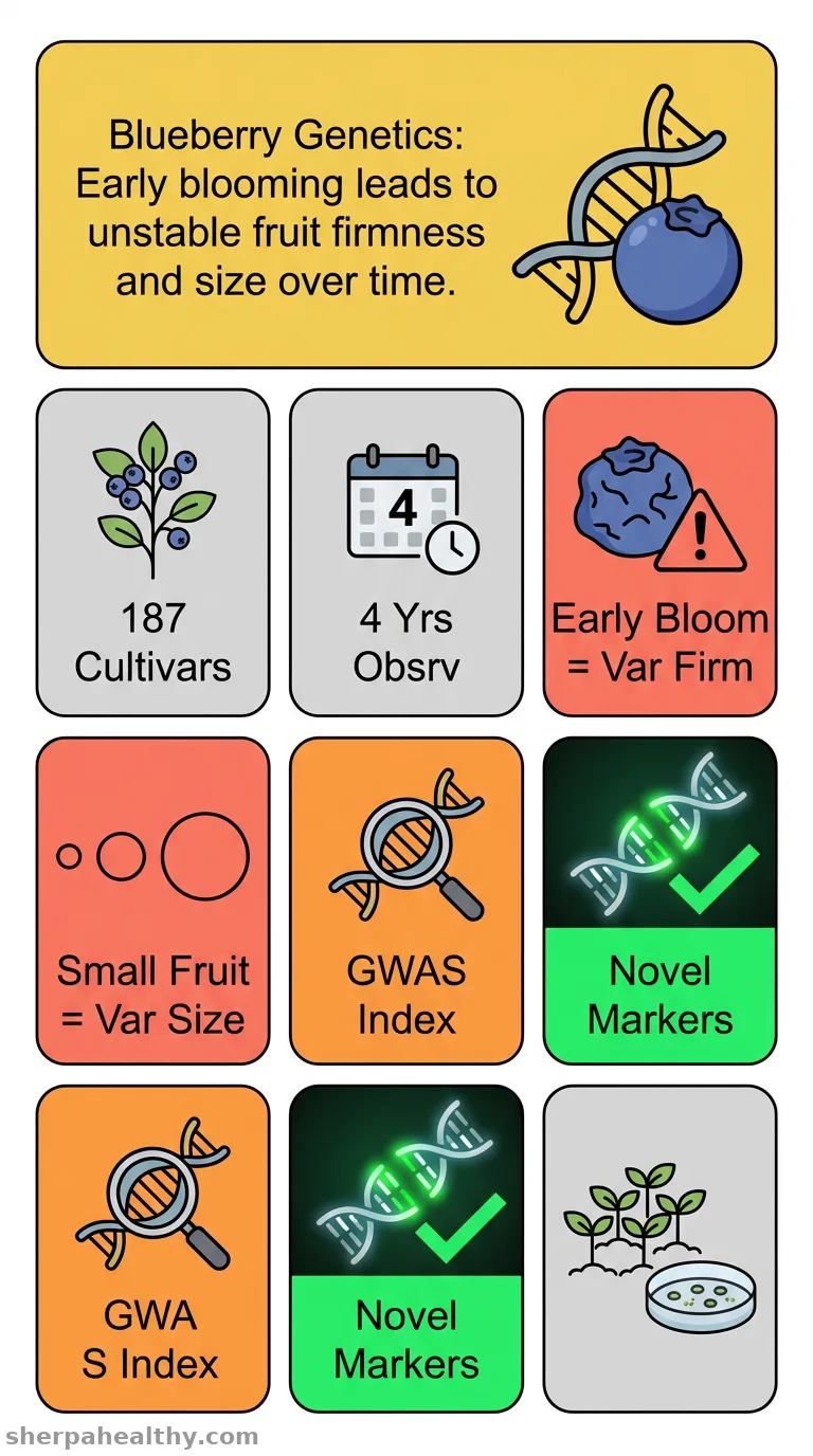 Phenological variation associates with the stability of fruit quality traits in cultivated tetraploid blueberry.