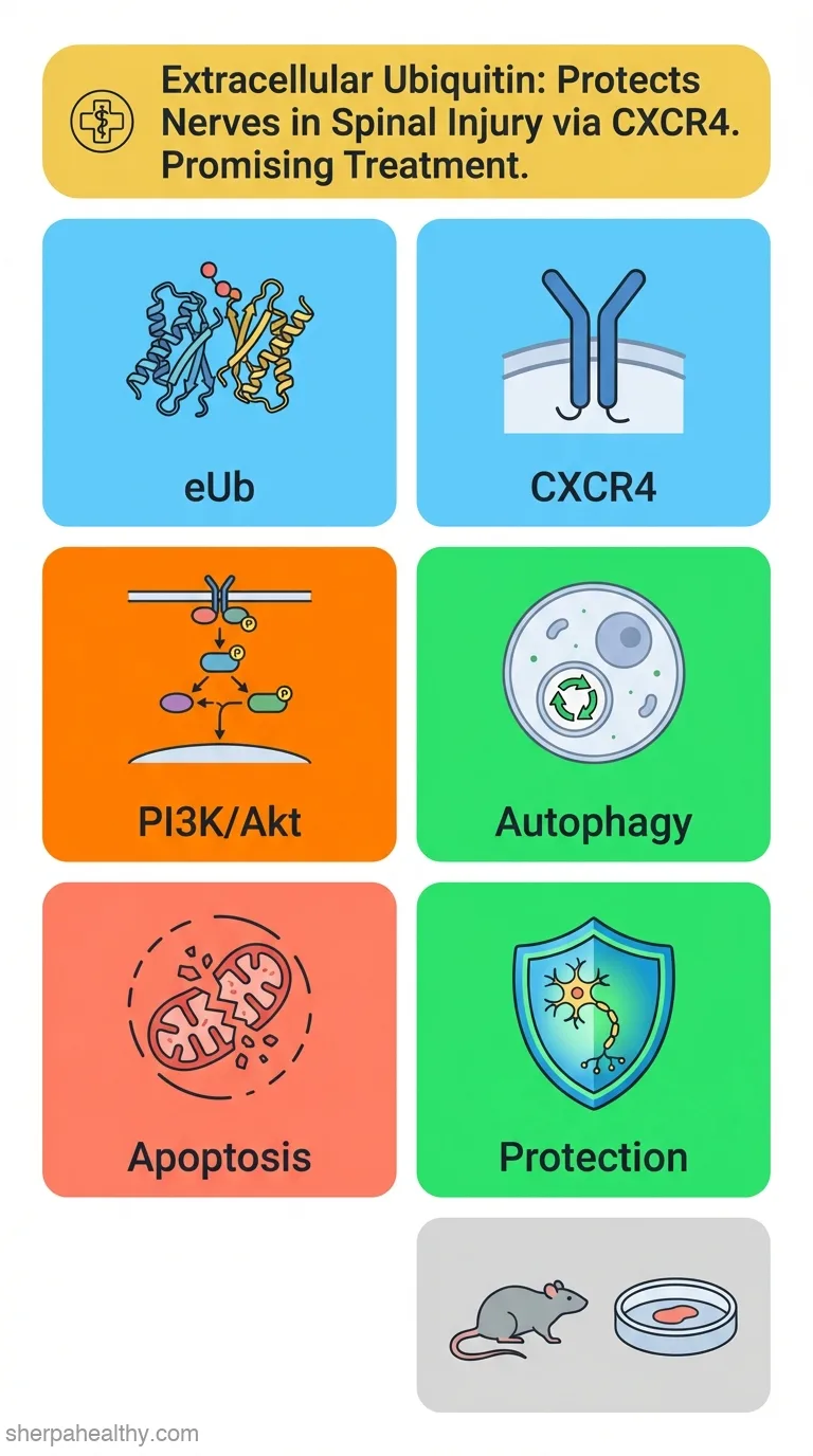 Extracellular Ubiquitin Enhances Autophagy and Inhibits Mitochondrial Apoptosis Pathway to Protect Neurons Against Spinal Cord Ischemic Injury via CXCR4.