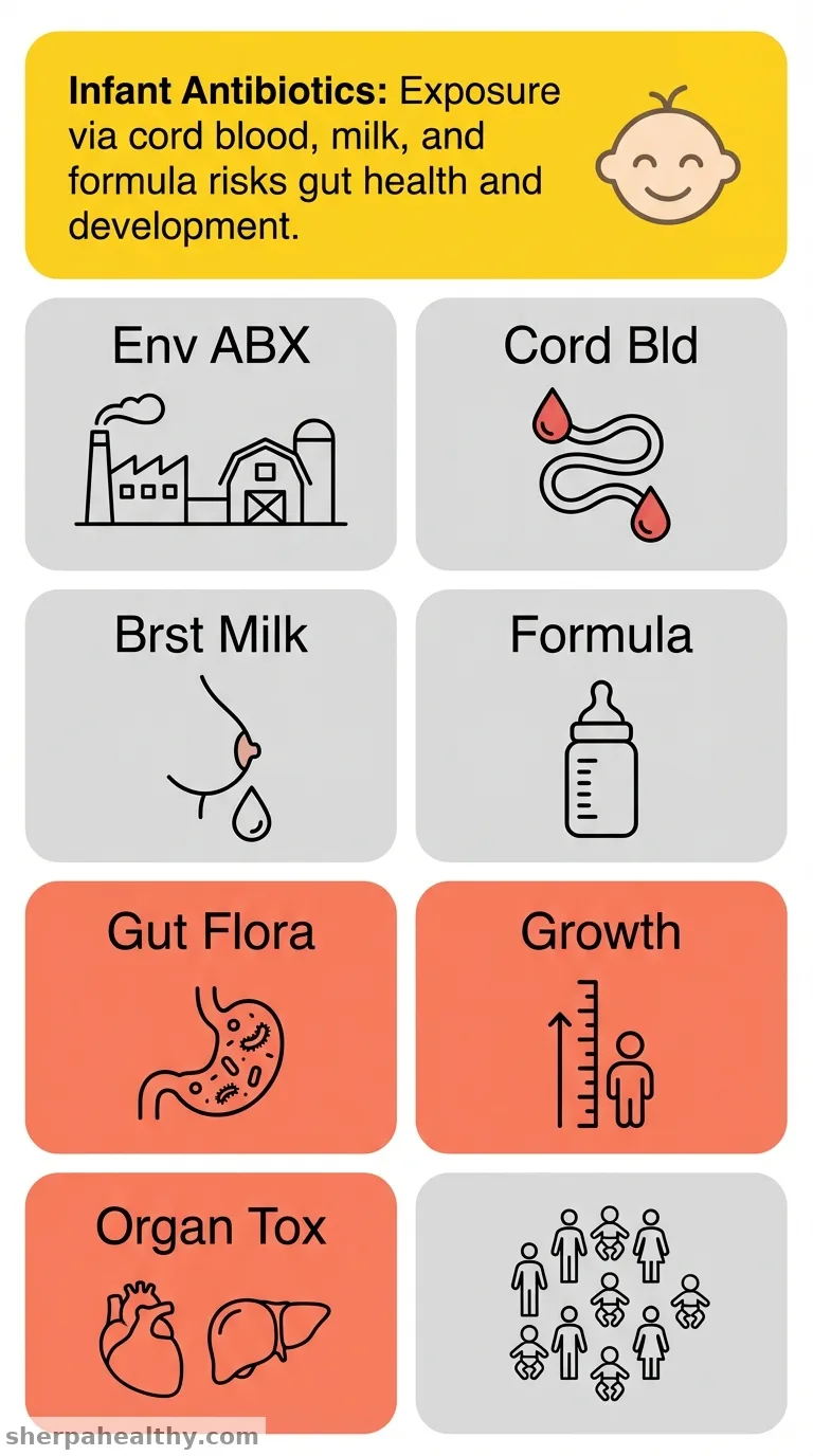 Exposure of infants to antibiotics via cord blood, breast milk, and formula: A review on exposure level, temporal variation, and risk assessment.
