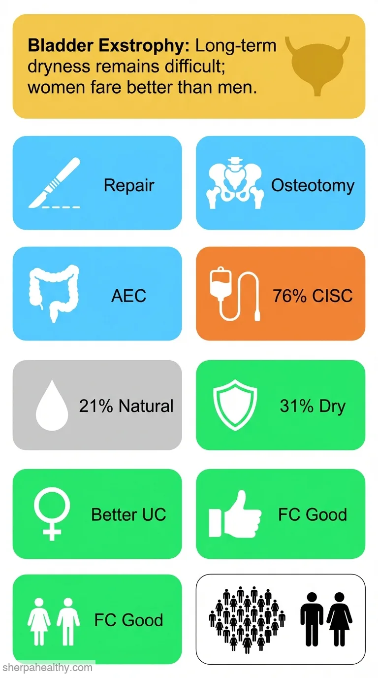 Long-term urinary outcomes in classic bladder exstrophy: results of an extensive follow-up.